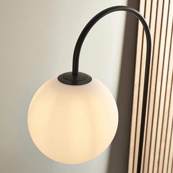 Moda Satin Black Floor Lamp