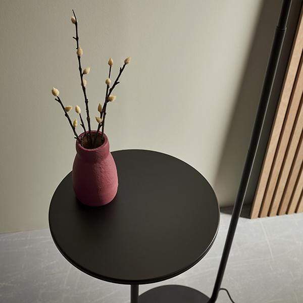 Moda Satin Black Floor Lamp