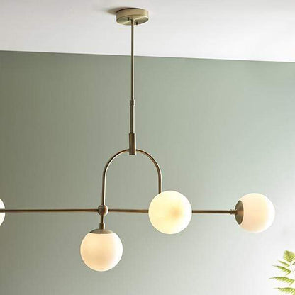 Keleti 5 Light Matt Antique Brass Pendant