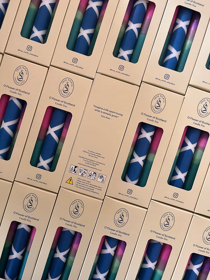 O Flower of Scotland Candle Trio