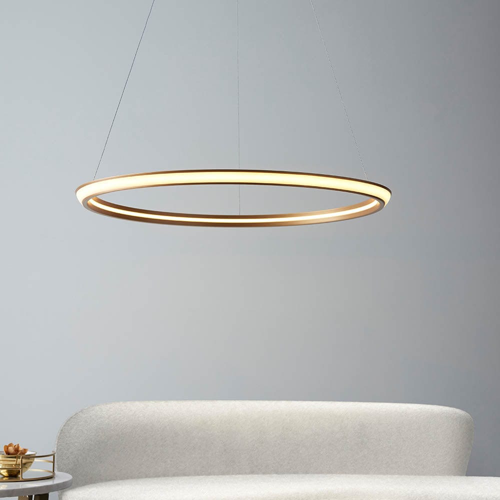 Neptune Satin Gold LED Pendant