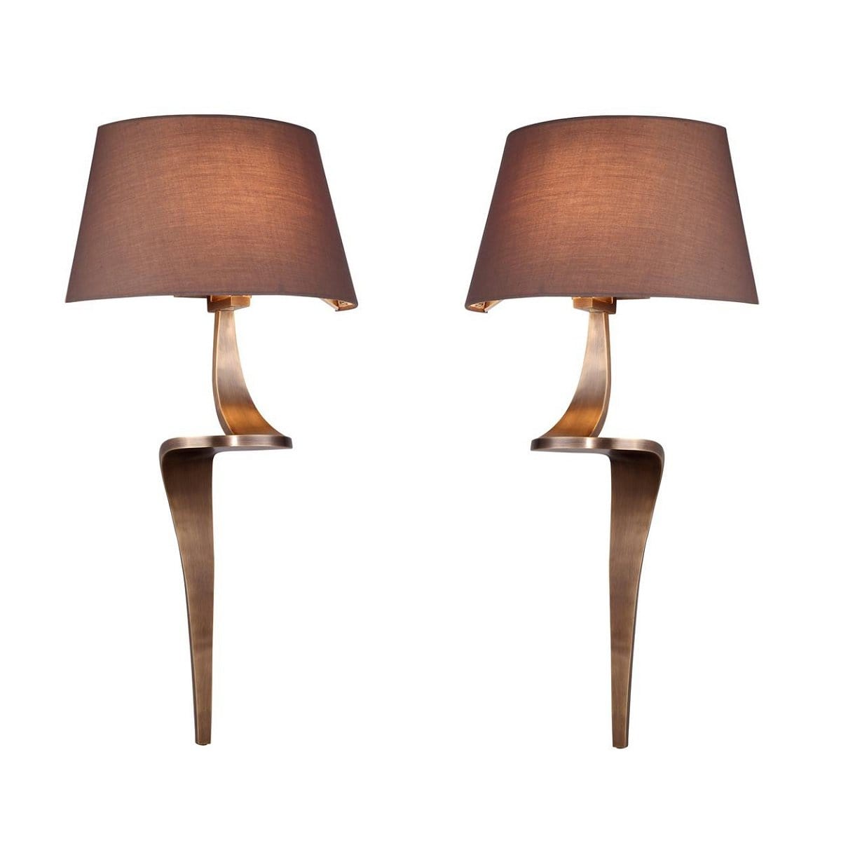 Enzo Antique Brass Wall LampsåÊ(Pair)