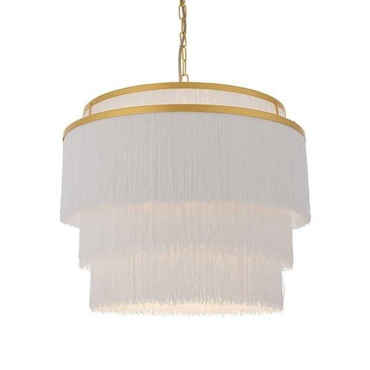 Flapper 3 Light Matt Gold Pendant