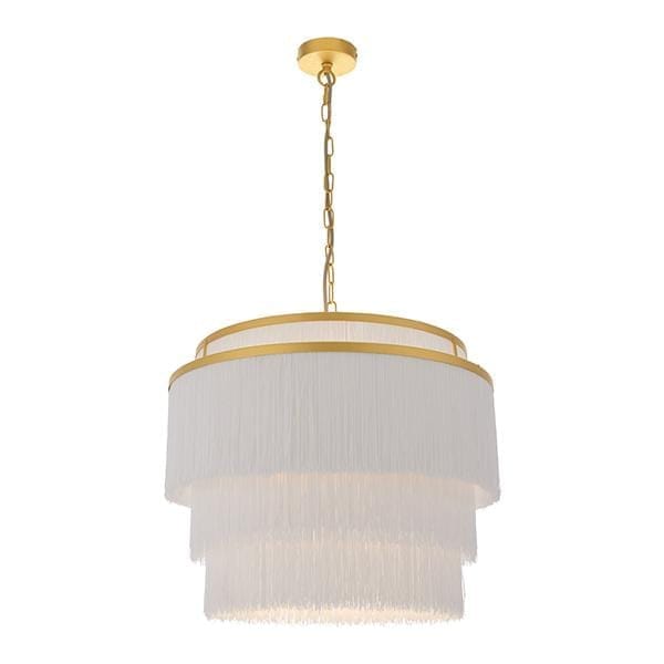 Flapper 3 Light Matt Gold Pendant