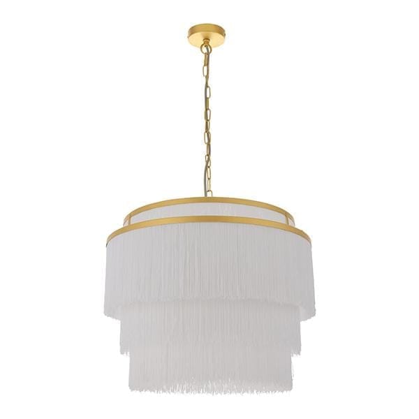 Flapper 3 Light Matt Gold Pendant