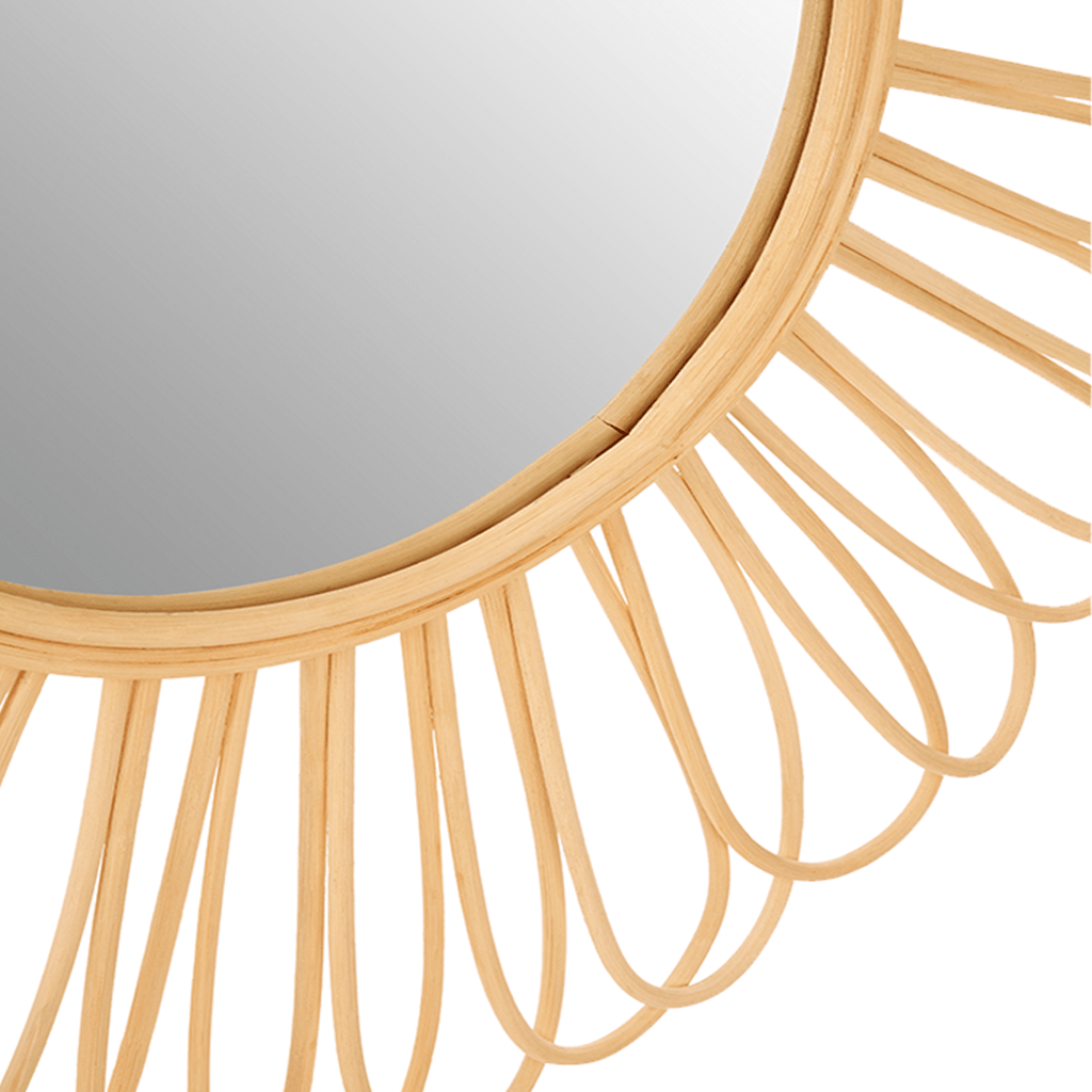 Rattan Loop Mirror