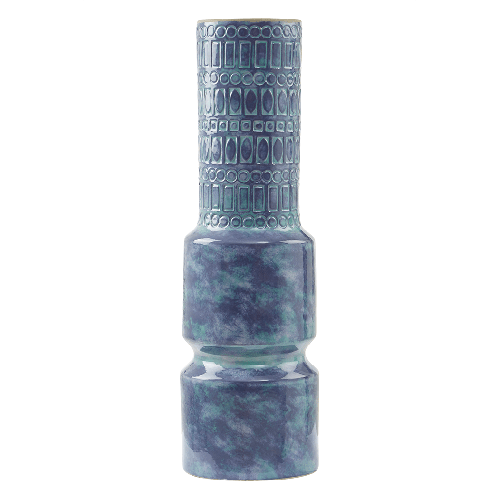 Jasper Tall Blue Vase