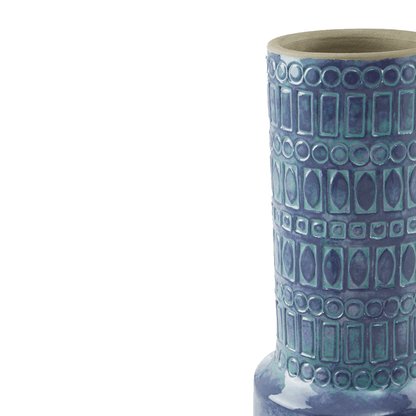 Jasper Tall Blue Vase