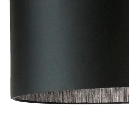 Jet Black Satin Shade with Anthology Seri Jet Lining