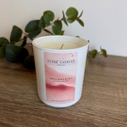 White Rose & Lily Large Glass Candle Gift Box