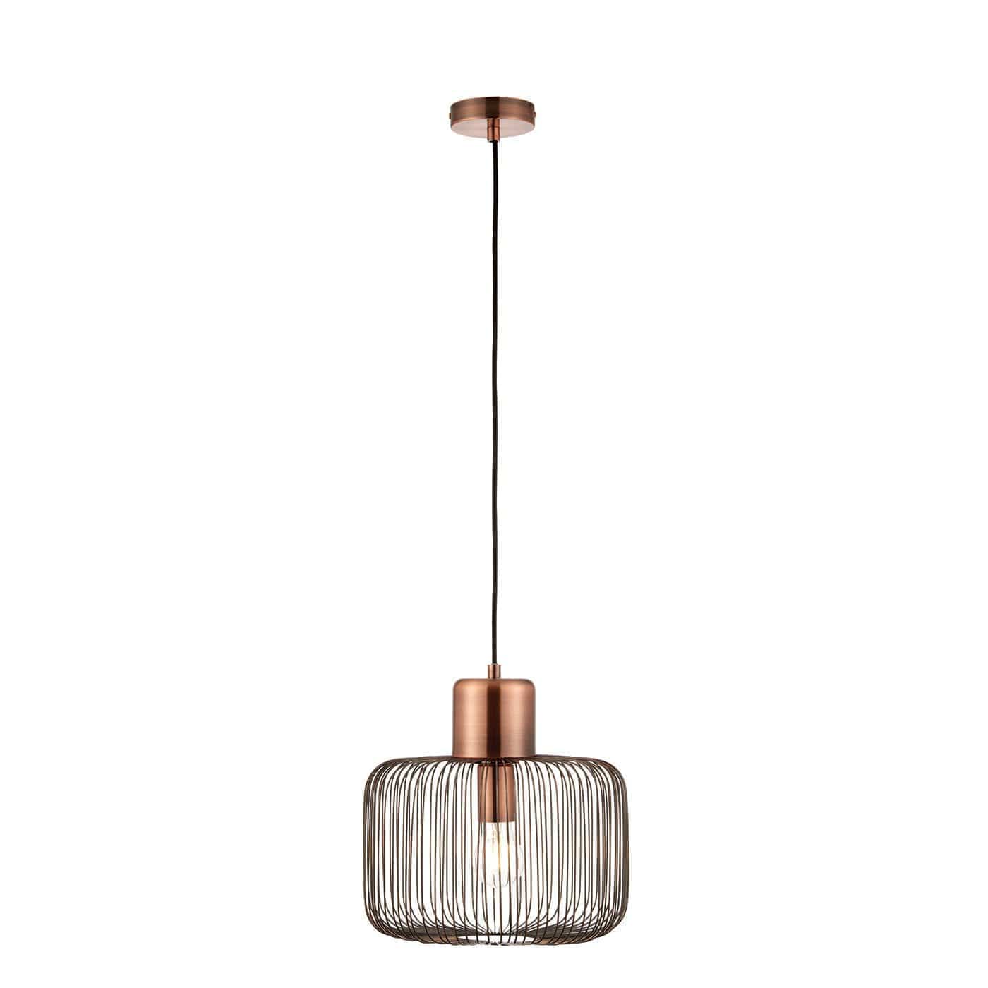 Nicola 1 Light Antique Copper Pendant