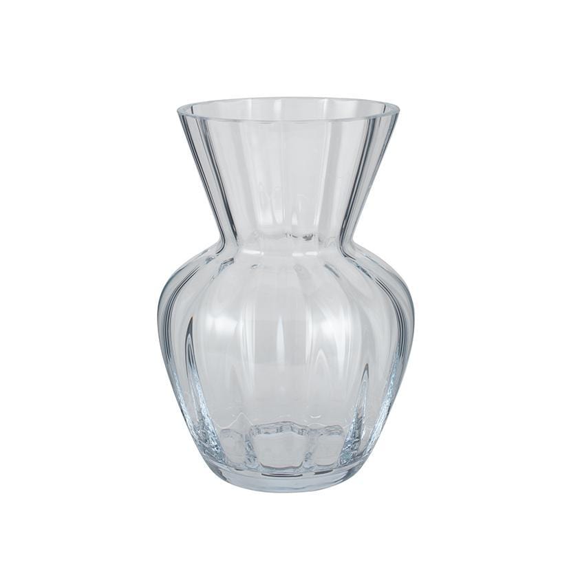 Clear Glass Tara Optic Vase Small