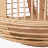 Natural Bamboo & Glass Large Lantern