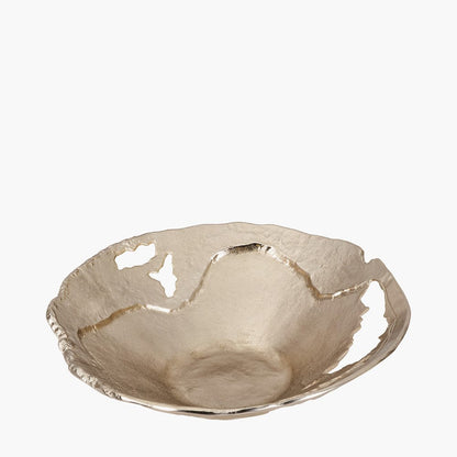 Gold Cast Metal Decorative Bowl