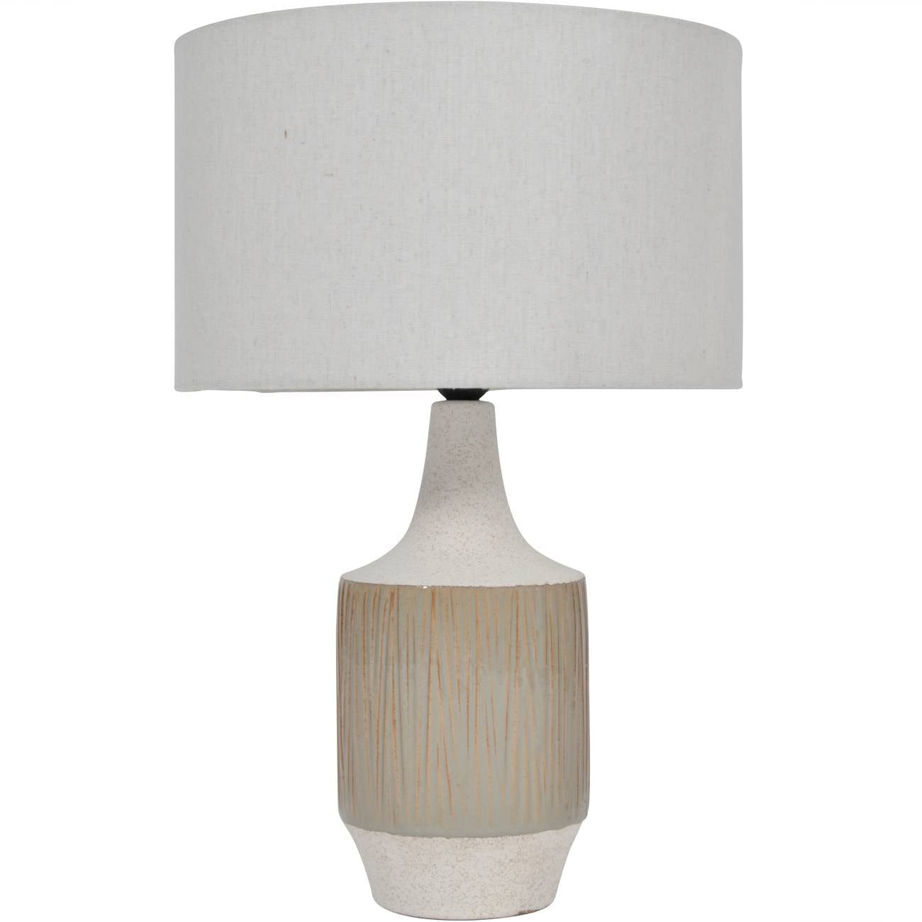 Porcelain Reeds Lamp with Shade