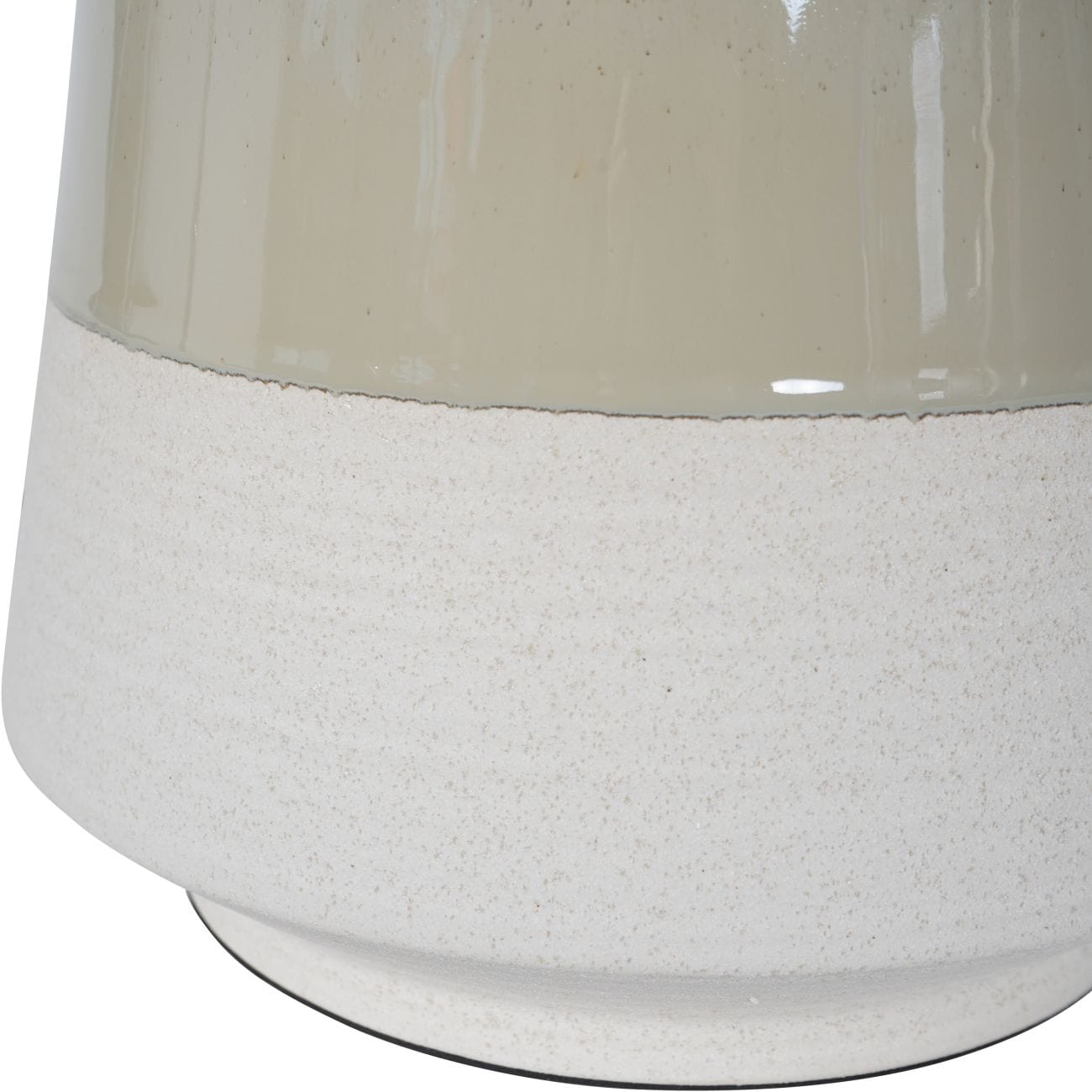 Chilham Soft Green Dipped Glaze Table Lamp with Ivory Shade