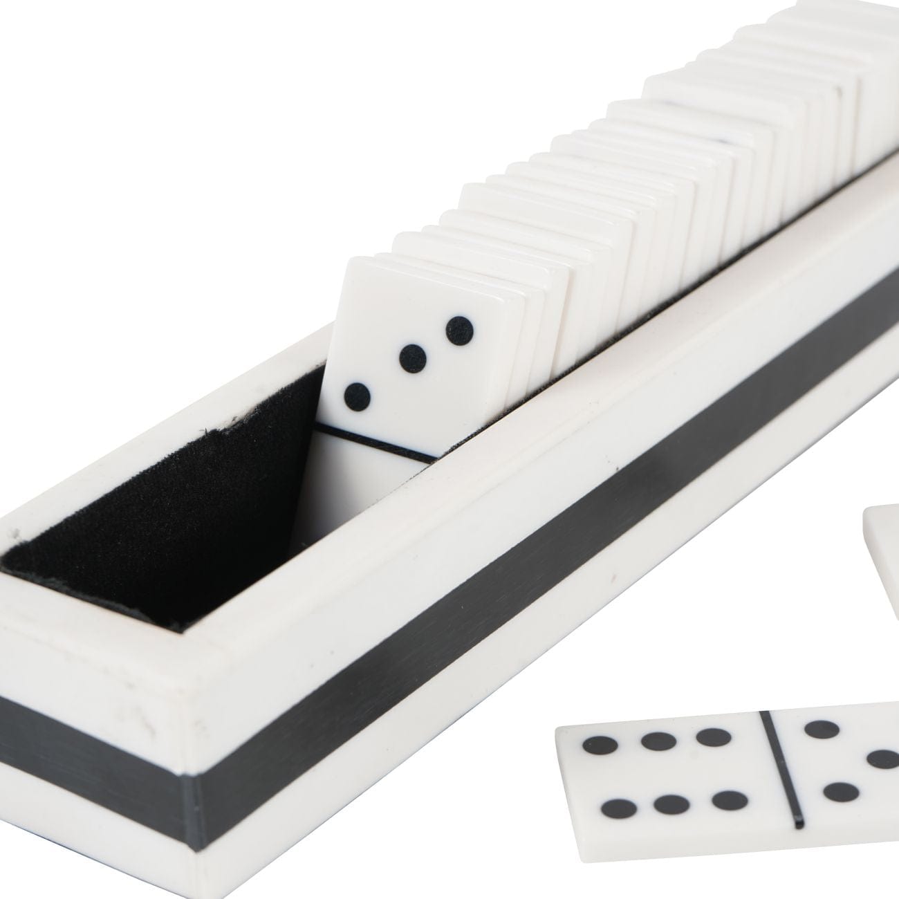 White & Black Domino Set