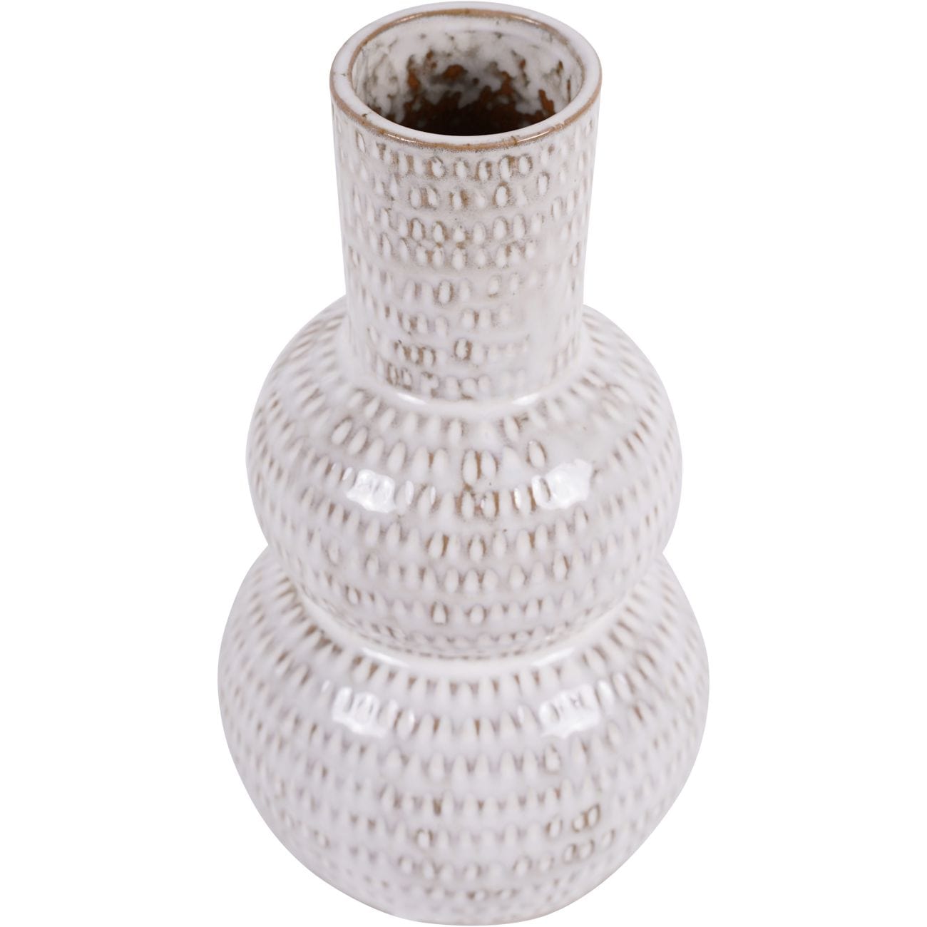 White Lowick Stoneware Vase Small