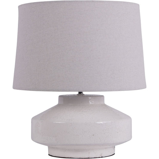 San Sebastian Ceramic White Table Lamp