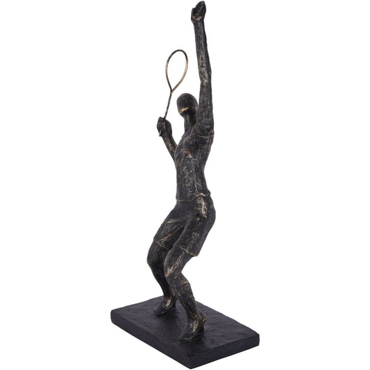 Bronze Racket Player Sculpture