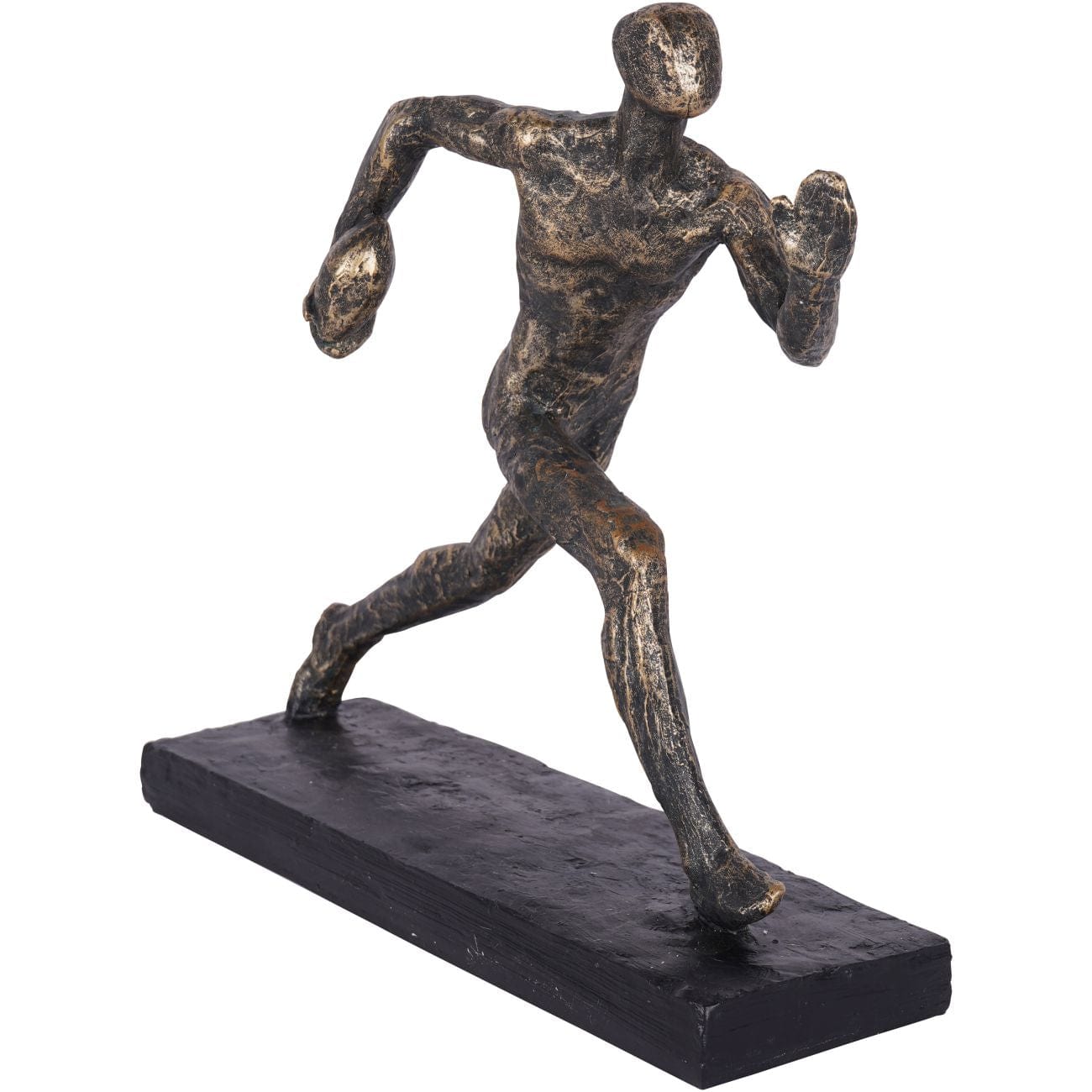 Bronze Rugby Player Sculpture