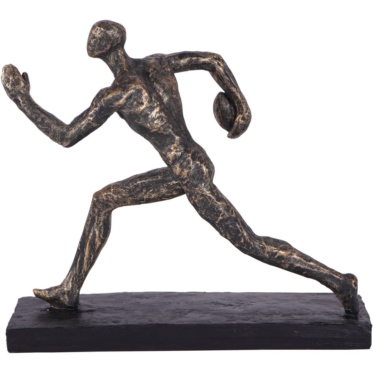 Bronze Rugby Figure Sculpture