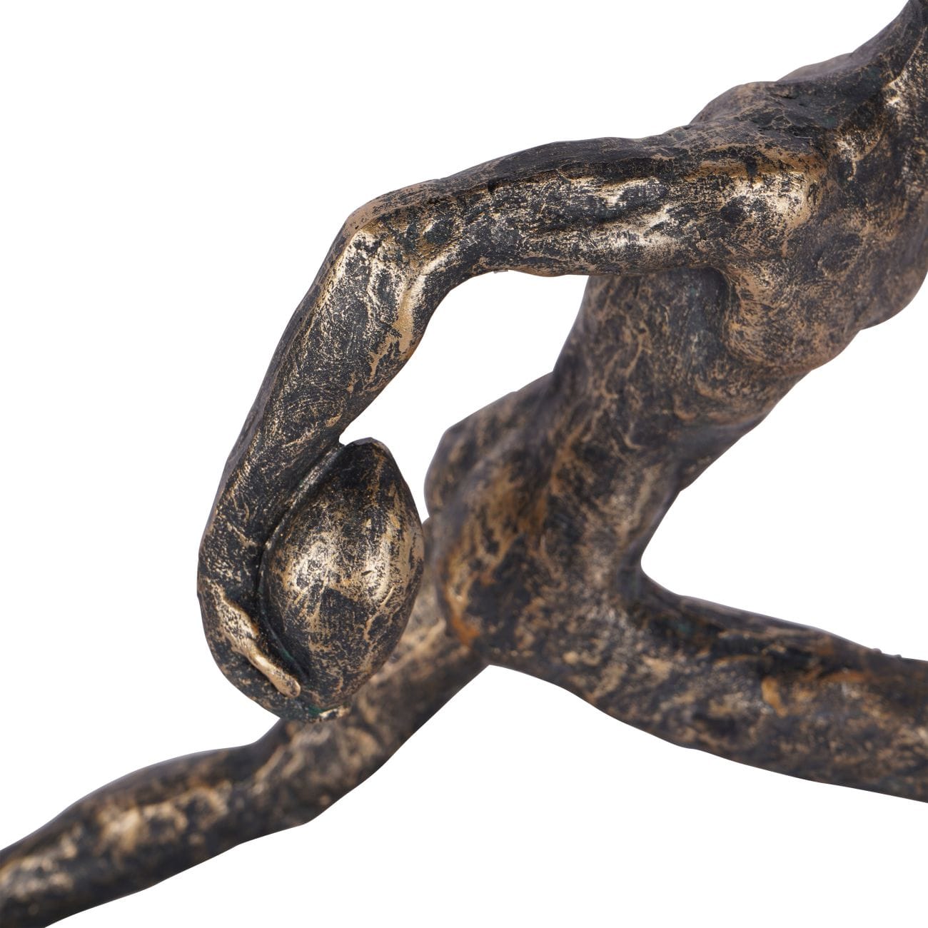 Bronze Rugby Player Sculpture