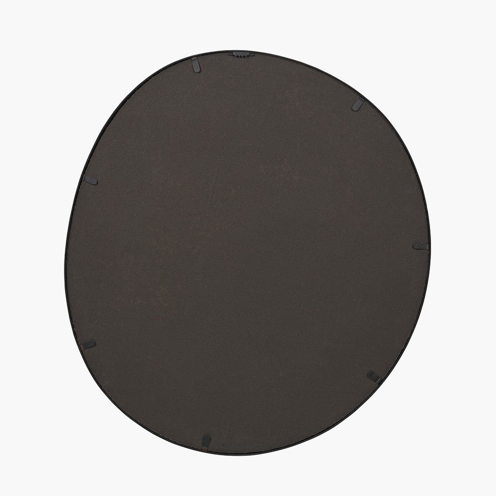 Black Metal Swirl Wall Mirror