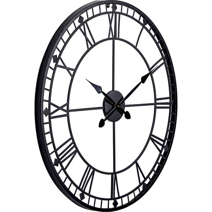 Church Black Wall Clock