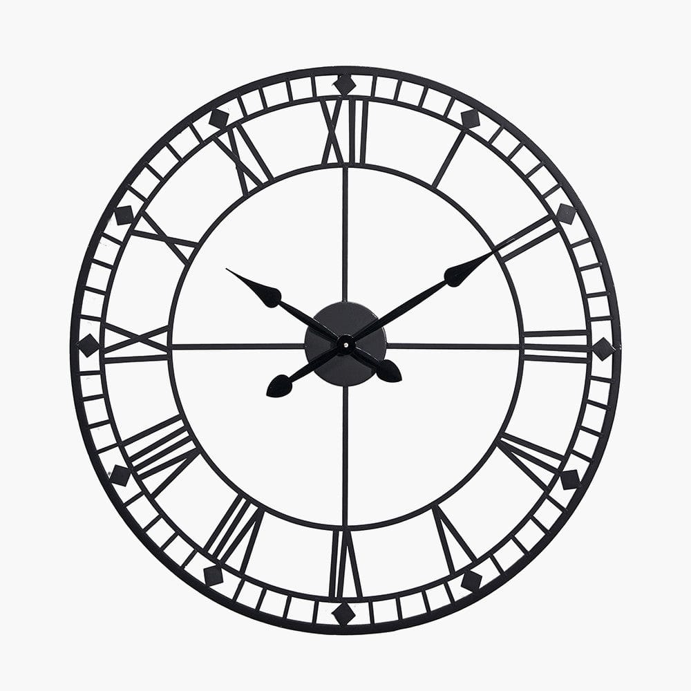 Church Black Wall Clock