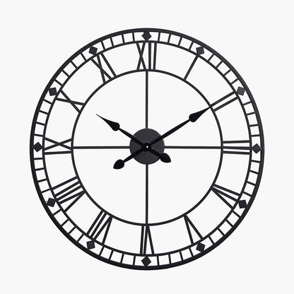 Church Black Wall Clock