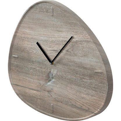 Grey Oak Veneer Tear Wall Clock