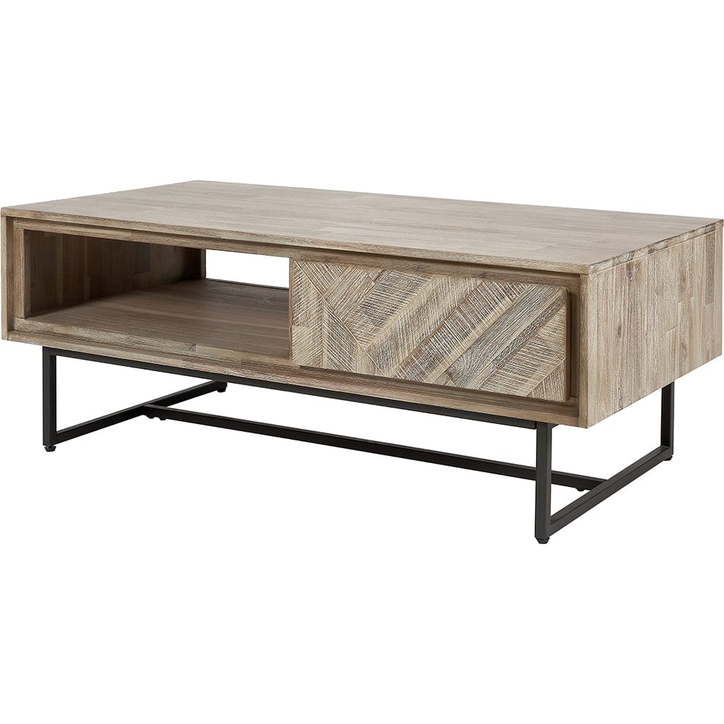 Marca Acacia Wood 2 Drawer Coffee Table