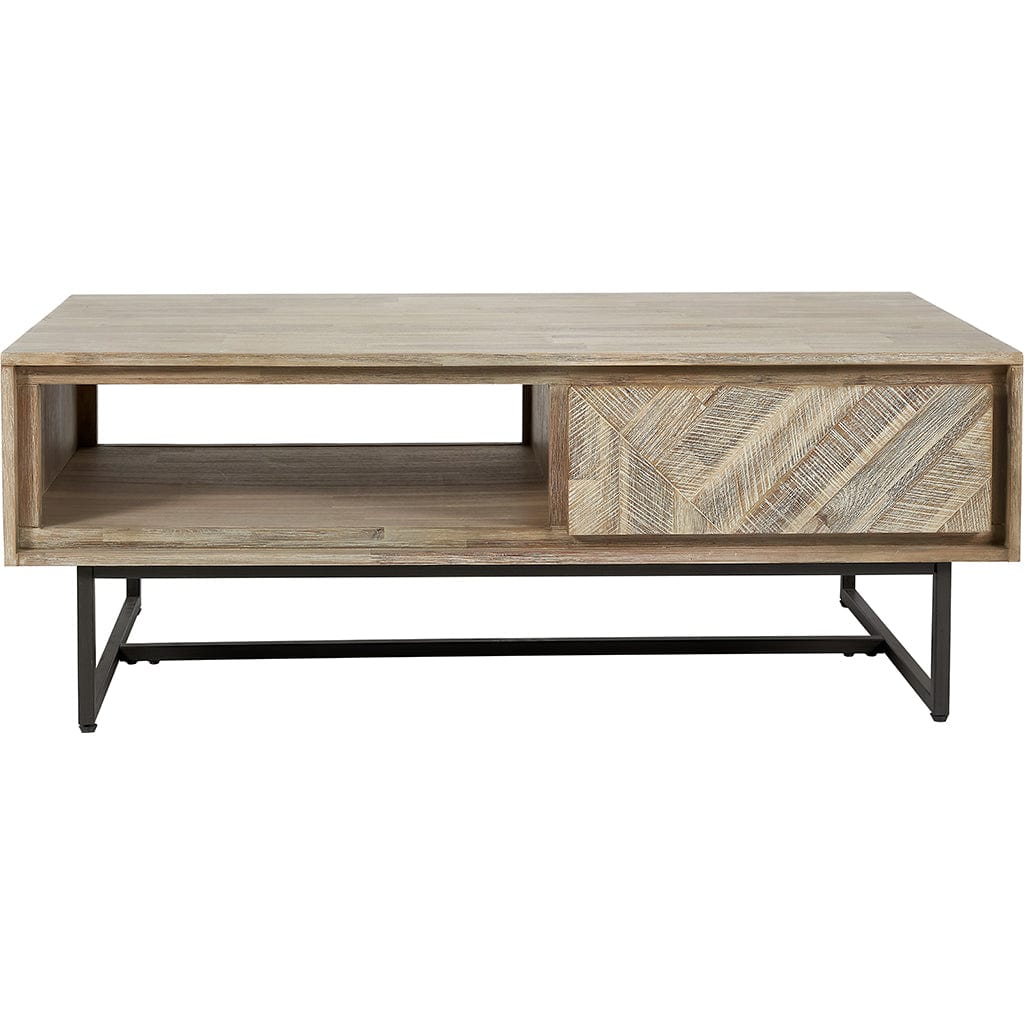 Marca Acacia Wood 2 Drawer Coffee Table