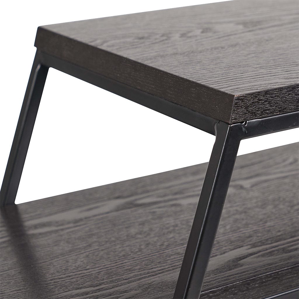 Mashiko Black Ash & Black Set of 2 Console Tables