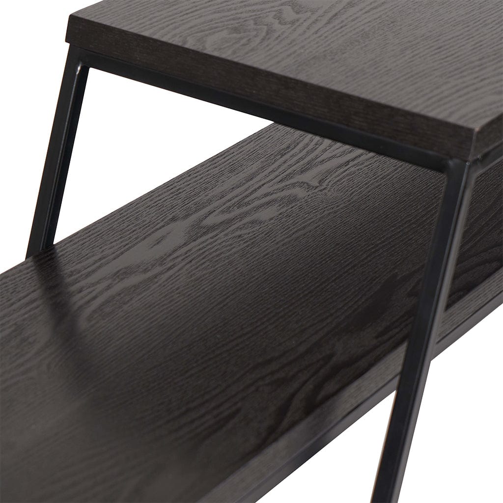 Mashiko Black Ash & Black Set of 2 Console Tables