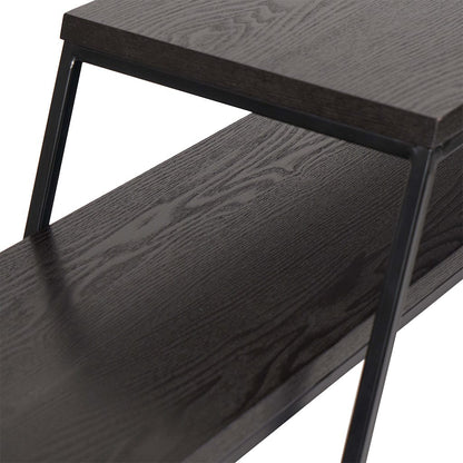 Mashiko Black Ash & Black Set of 2 Console Tables