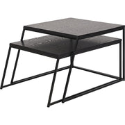 Mashiko Black Ash Veneer Set of 2 Coffee Tables