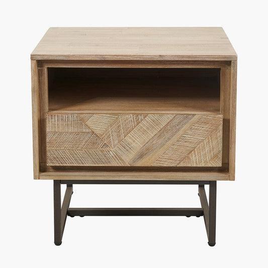 Marca Acacia Wood Bedside Unit