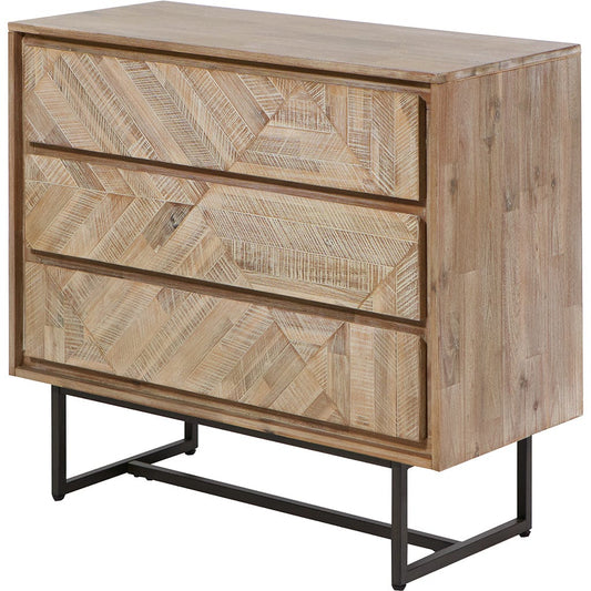 Marca Acacia Wood 3 Drawer Unit