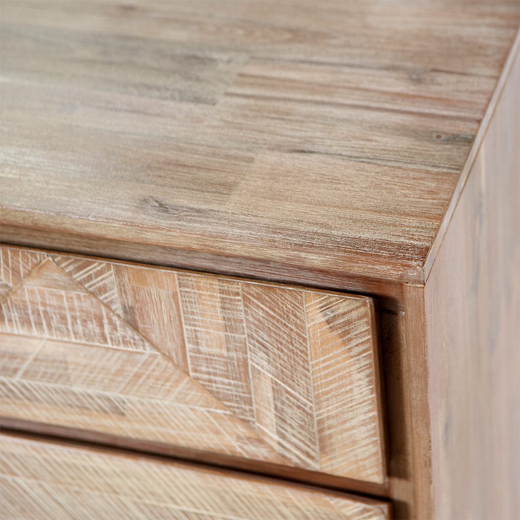 Marca Acacia Wood 3 Drawer Unit