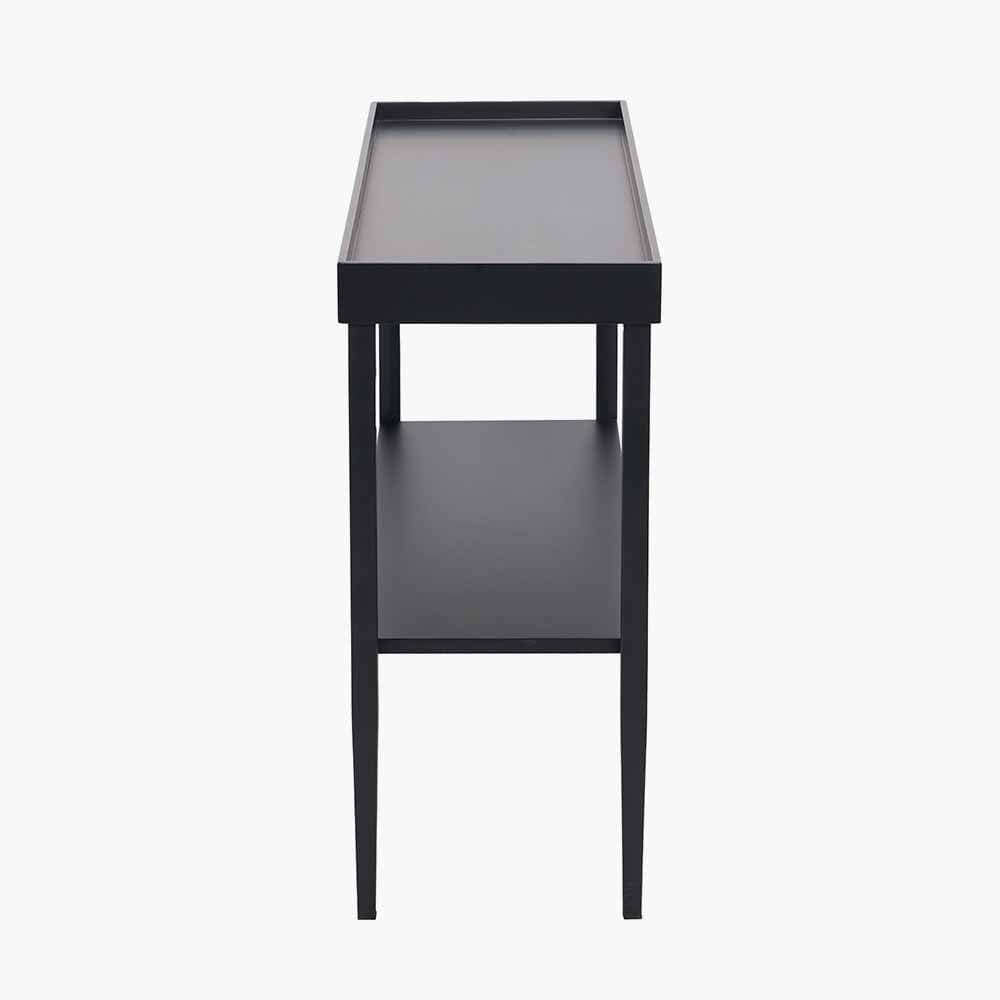 Marnie Black Wood Veneer Console Table