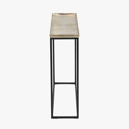 Franklin Gold Cast & Black Metal Console Table