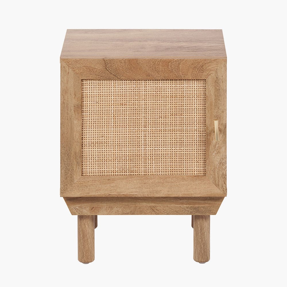 Henrik Natural Rattan 1 Door Bedside Unit