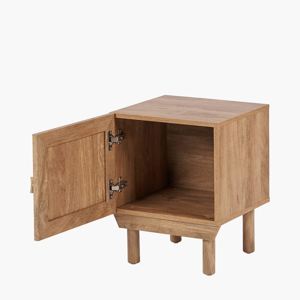Henrik Natural Rattan 1 Door Bedside Unit