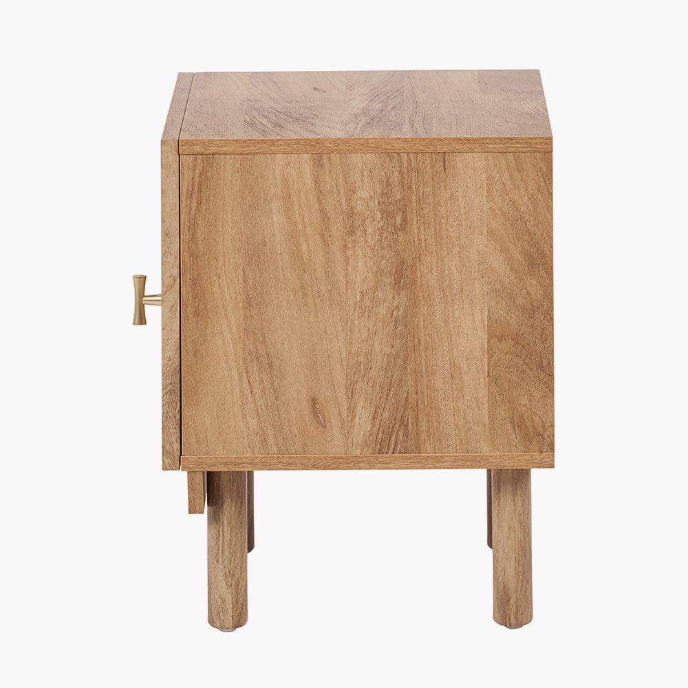 Henrik Natural Rattan 1 Door Bedside Unit