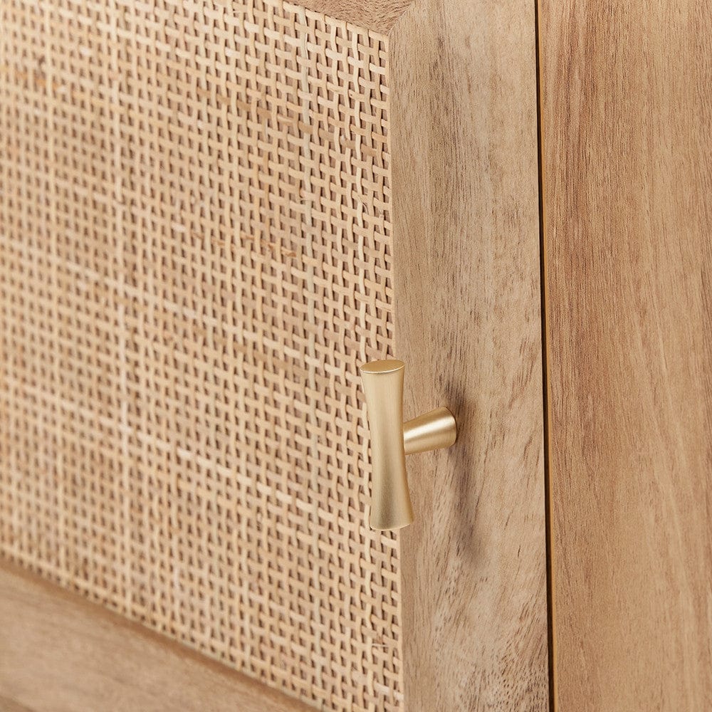 Henrik Natural Rattan 1 Door Bedside Unit