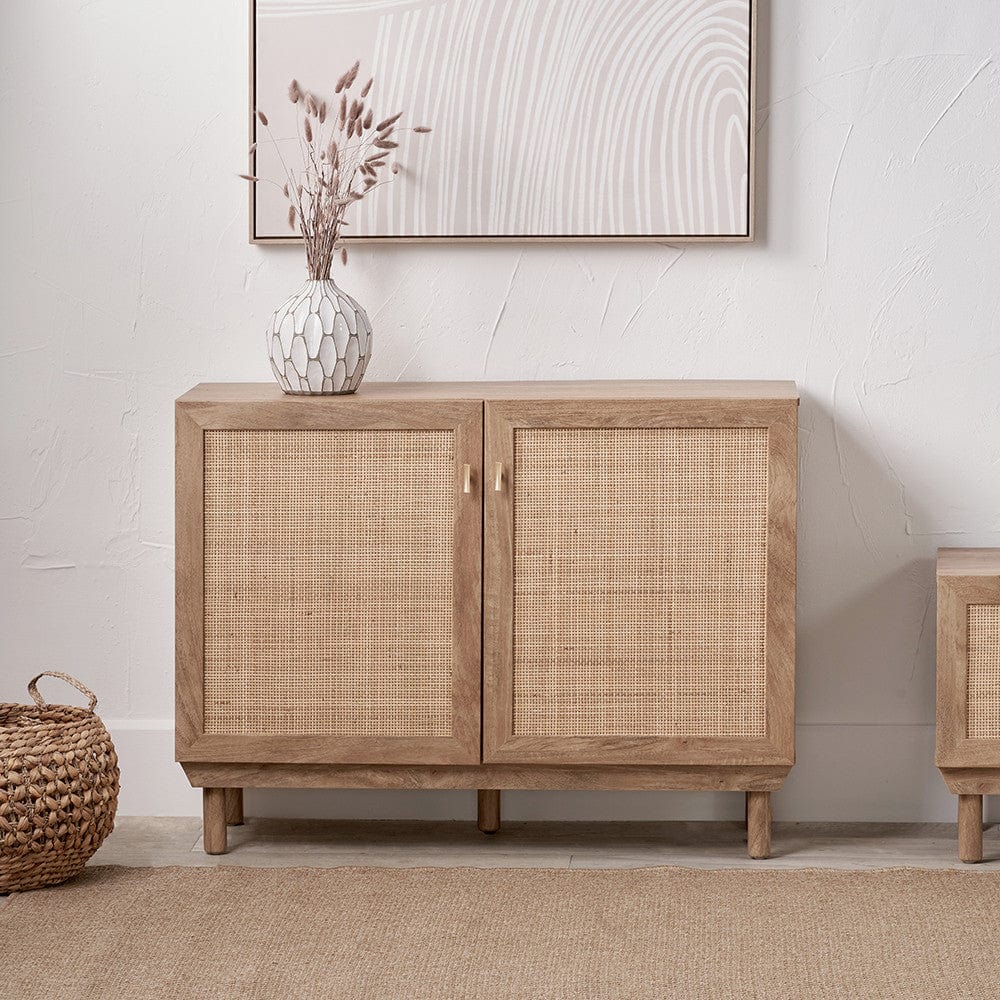 Henrik Natural Rattan 2 Door Cabinet