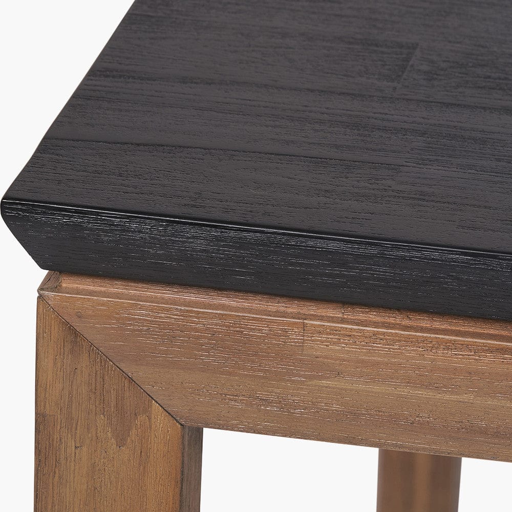 Gio Black & Natural Acacia Wood Dining Table