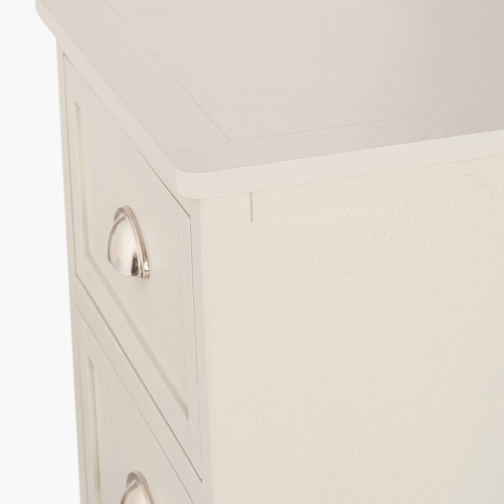 Croft Linen Pine 5 Drawer Tall Unit